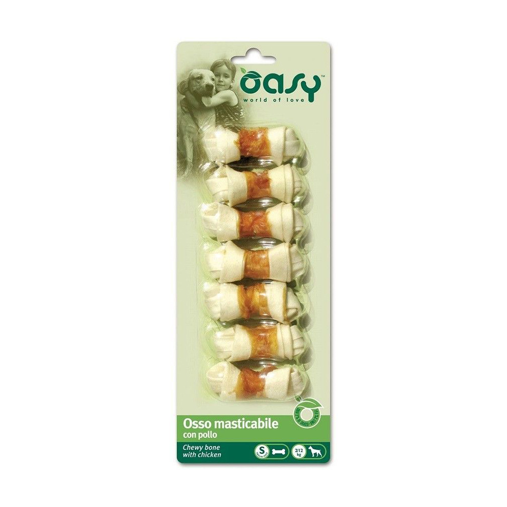 Ласощі для собак Oasy Chewy Bone S з куркою, 90 г